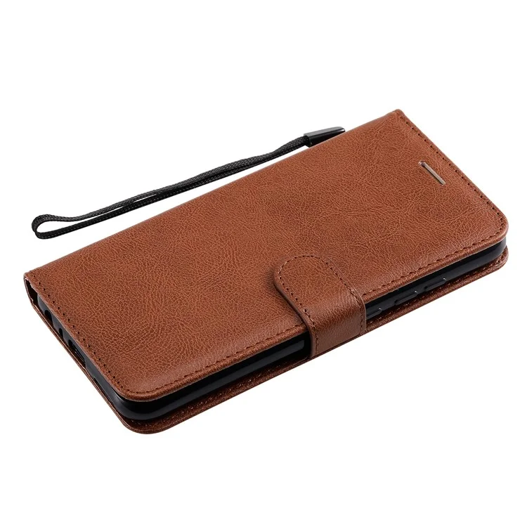 Кожаный чехол-кошелек KT Leather Series-2 для Xiaomi Redmi Note 8 - Коричневый