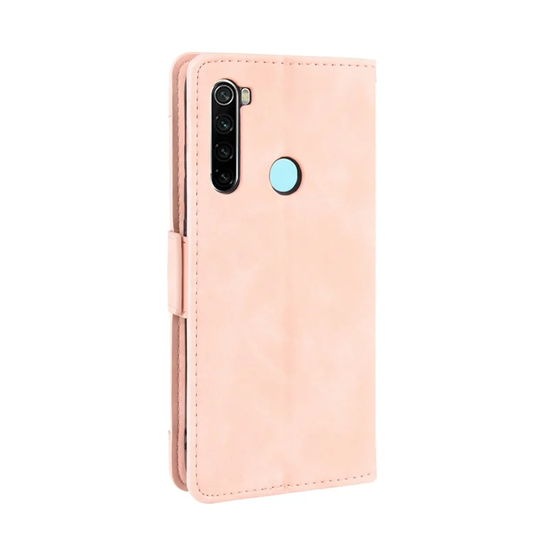Plånboksformat med flera kortfack i läder för Xiaomi Redmi Note 8T - Rosa