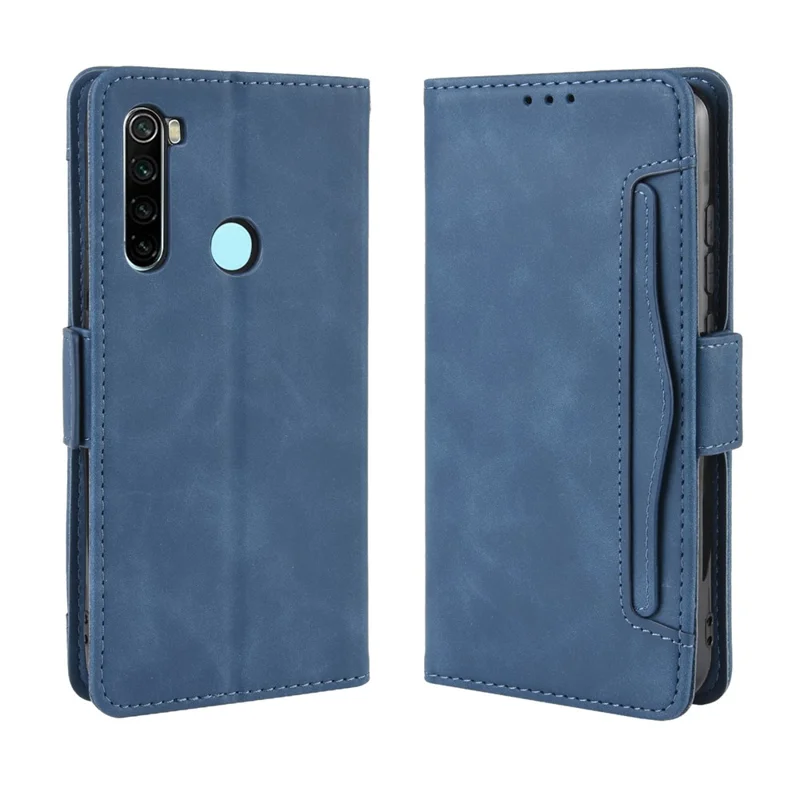 Wallet Leather Multiple Card Slots Case for Xiaomi Redmi Note 8T - Blue