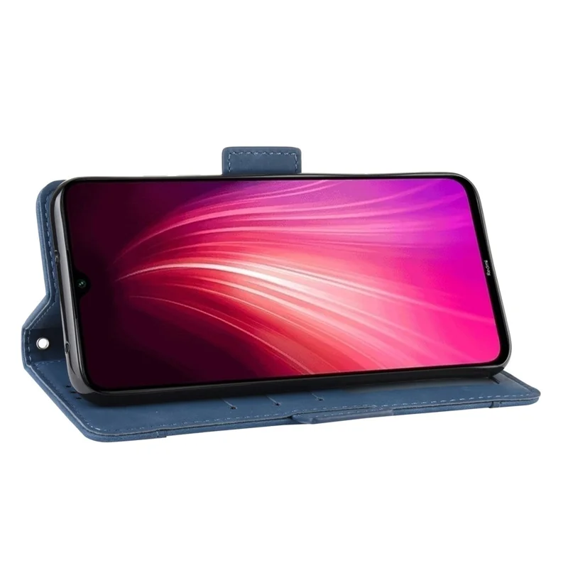 Wallet Leather Multiple Card Slots Case for Xiaomi Redmi Note 8T - Blue