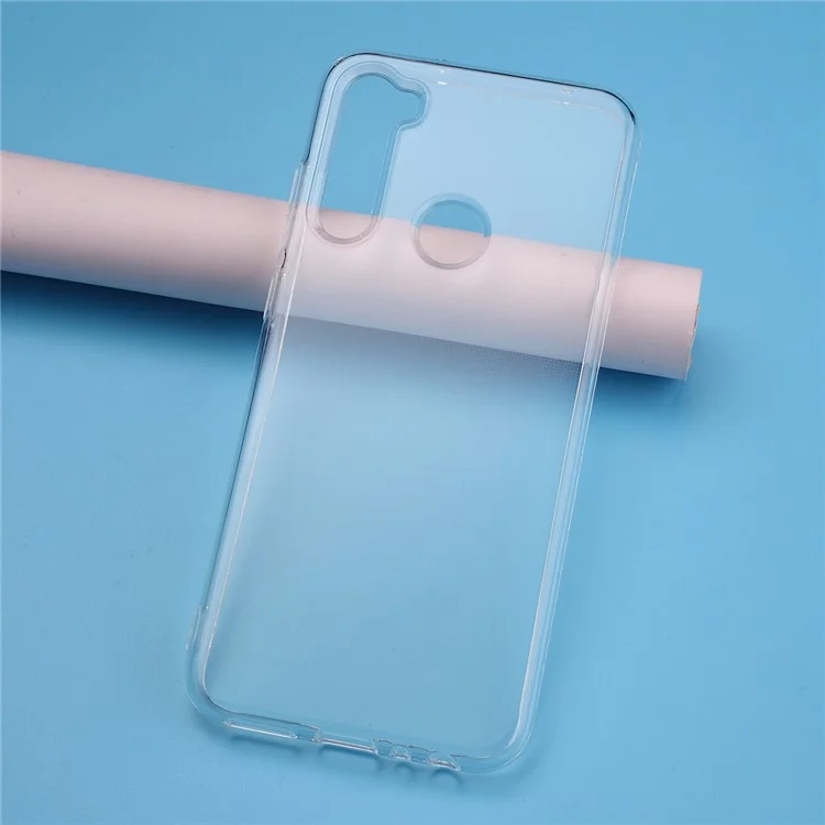 Custodia per telefono in TPU morbido e antiscivolo trasparente per Redmi Note 8T