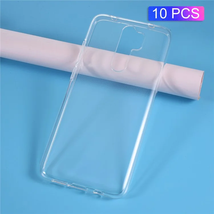 10 Pcs/transparente Weiche TPU -telefongehäuseabdeckung Für Xiaomi Redmi Note 8 Pro