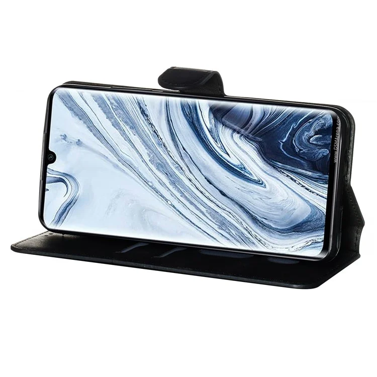 Wallet Stand Flip Leather Phone Case for Xiaomi Mi Note 10 / Mi CC9 Pro / Mi Note 10 Pro - Black