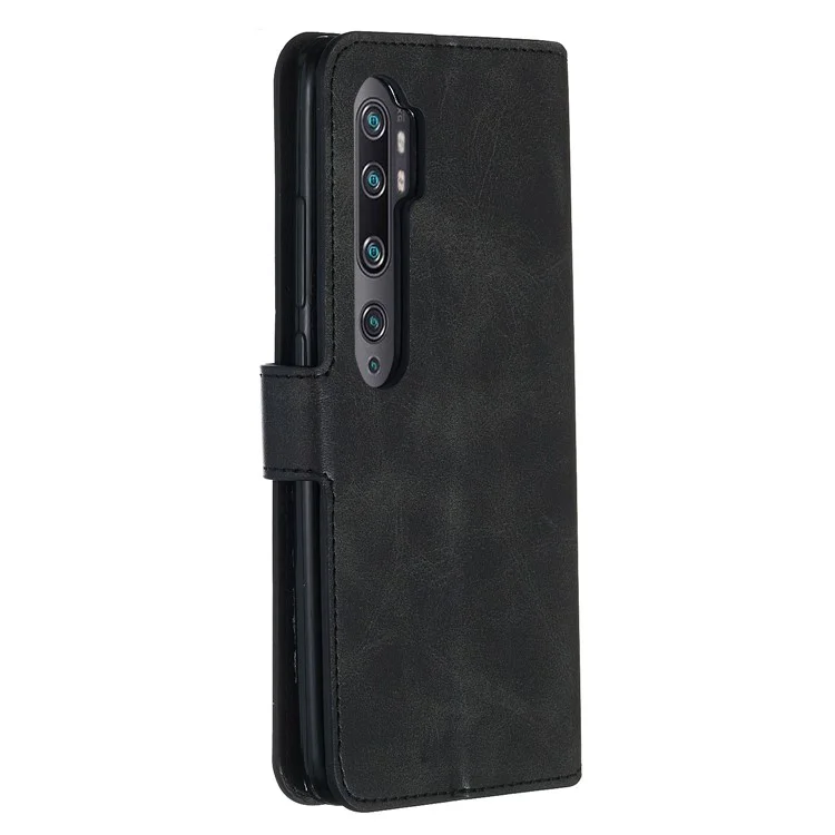 Case de Teléfono de Cuero Flip de Billetera Para Xiaomi Mi Note 10 / Mi CC9 Pro / Mi Nota 10 Pro - Negro