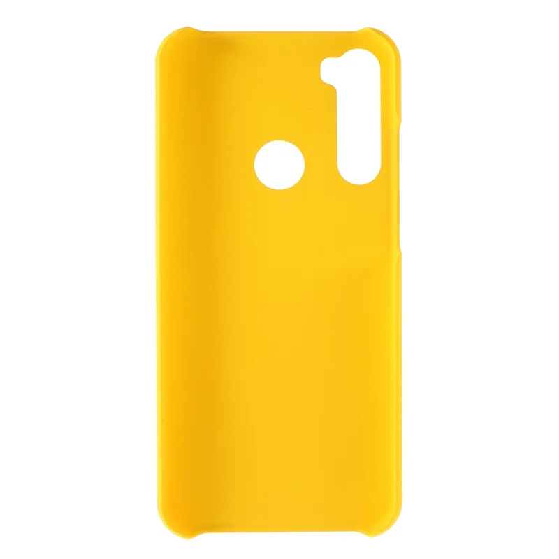 Rubberized Hard Plastic Protector Cover for Xiaomi Redmi Note 8T - Yellow