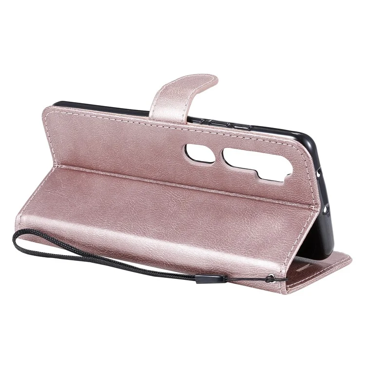 Estuche de Cuero de la Serie KT-2 de Color Sólido Estilo para Xiaomi Mi CC9 Pro/Mi Note 10/Mi Note 10 Pro - Oro Rosa