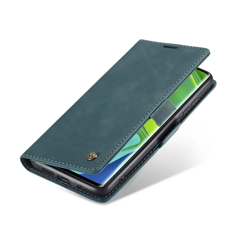 CASEME 013 Series Auto-absorbed Leather Wallet Case for Xiaomi Mi CC9 Pro/Mi Note 10 Pro/Mi Note 10 - Green
