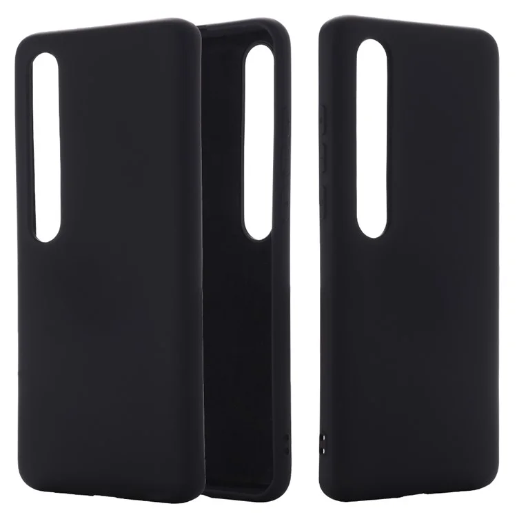 Liquid Silicone Protective Unique Case for Xiaomi Mi 10/Mi 10 Pro - Black