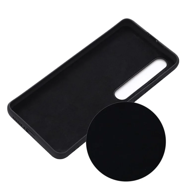 Liquid Silicone Protective Unique Case for Xiaomi Mi 10/Mi 10 Pro - Black