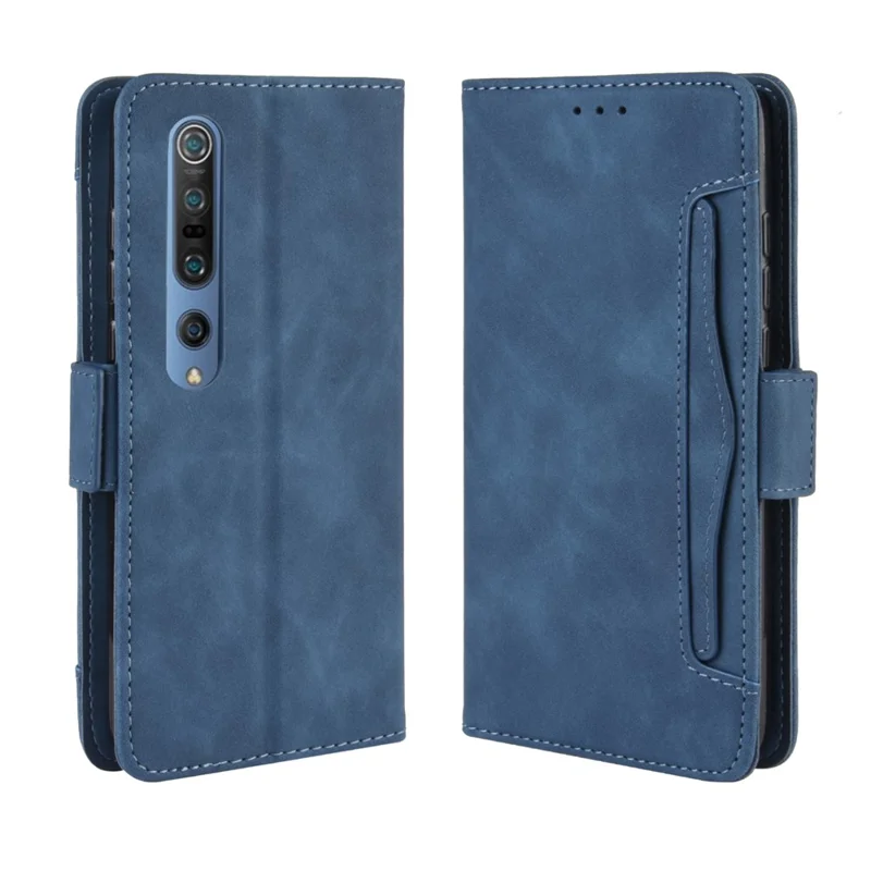 Cuir De Portefeuille Spécial Avec Multiples Emplacements De Cartes Pour Xiaomi MI 10 / Mi 10 PRO 5G - Bleu