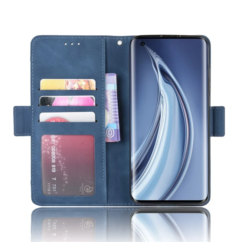 Cuir De Portefeuille Spécial Avec Multiples Emplacements De Cartes Pour Xiaomi MI 10 / Mi 10 PRO 5G - Bleu