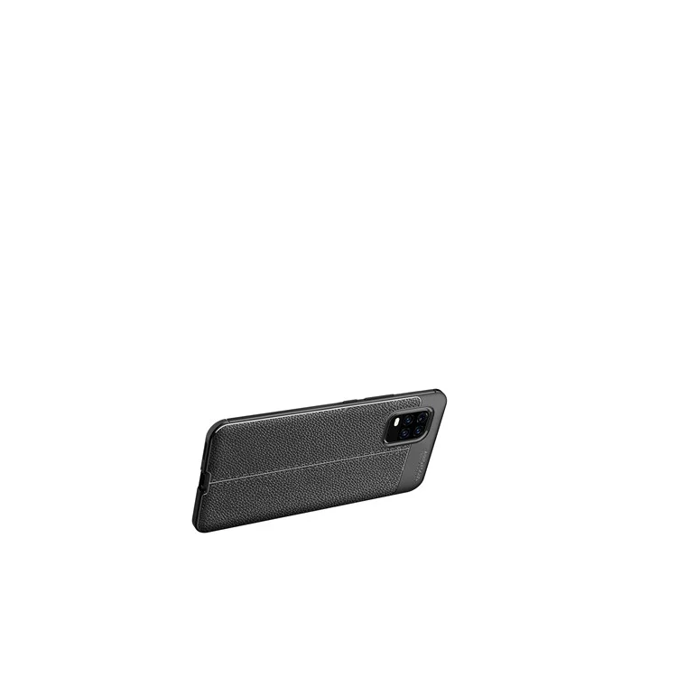 Litchi Texture TPU Back Case for Xiaomi Mi 10 Lite 5G - Black