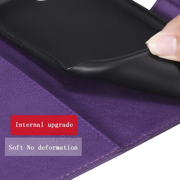 KT Leather Series-2 Leather Stand Case with Card Slots for Xiaomi Mi 10/Mi 10 Pro - Purple