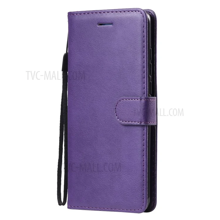 KT Leather Series-2 Leather Stand Case with Card Slots for Xiaomi Mi 10/Mi 10 Pro - Purple
