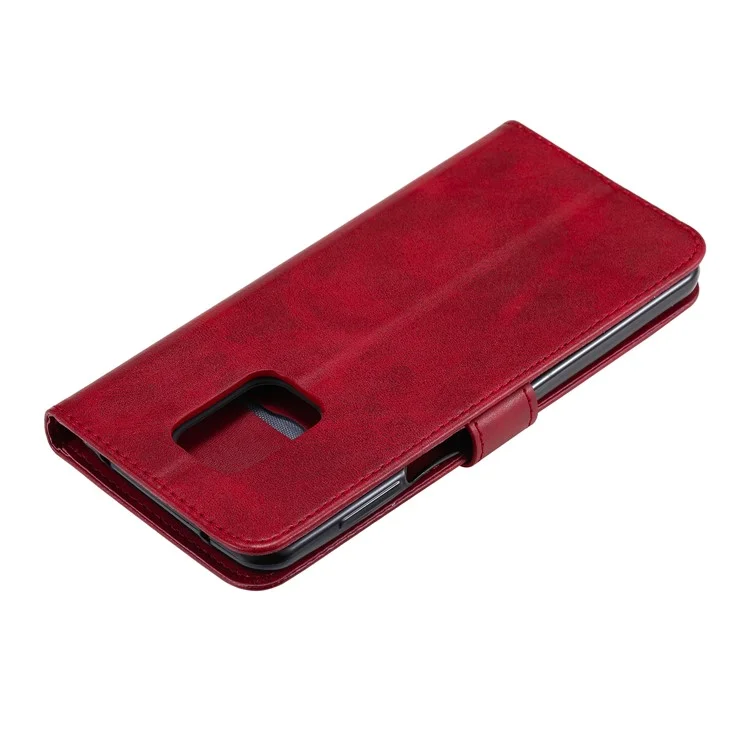 Модный кожаный бумажник с застёжкой-молнией Xiaomi Redmi Note 9S/9 Pro Max/9 Pro - Красный