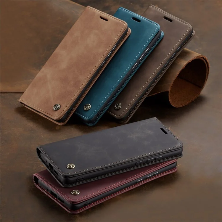 CASEME 013 Series Auto-absorbed Leather Case for Xiaomi Redmi K30 Pro/Poco F2 Pro - Black