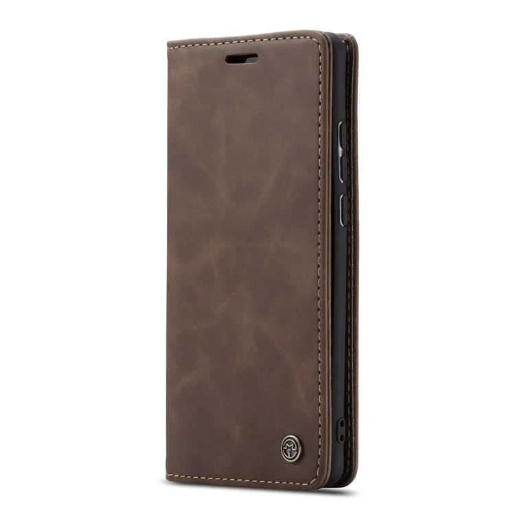 CASEME 013 Series Auto-absorbed Leather Case for Xiaomi Redmi K30 Pro/Poco F2 Pro - Coffee