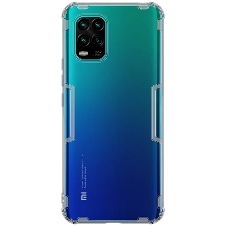 NILLKIN Nature Shockproof TPU Clear Phone Shell for Xiaomi Mi 10 Lite 5G/Mi 10 Youth 5G - Grey