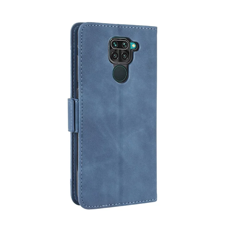 Slots De Múltiples Tarjeta De Cuero Concha única Para Xiaomi Redmi Note 9 / Redmi 10x 4g - Azul