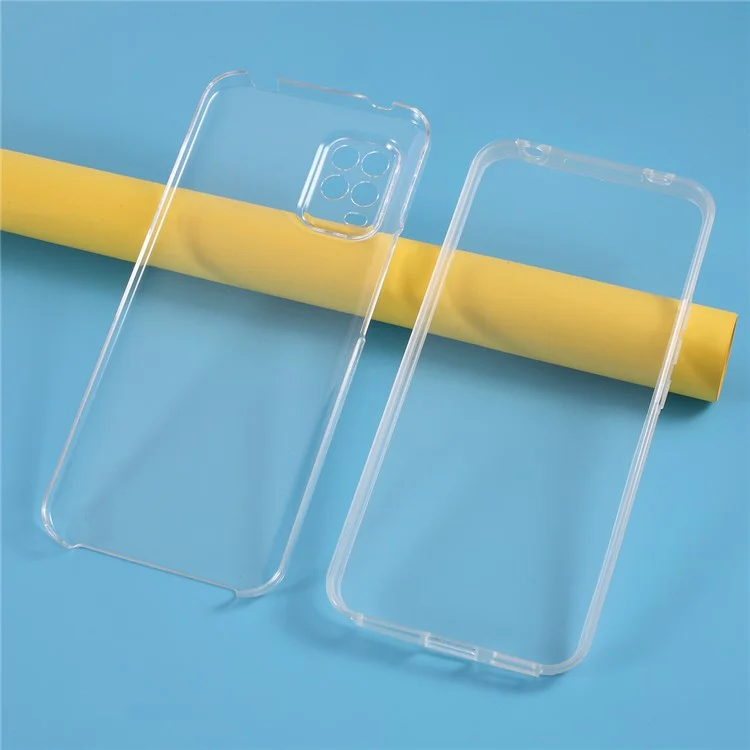 Coquille De Téléphone Hybride Transparente 2 En 1 Détachable (PET + TPU + Acrylique) Pour Xiaomi MI 10 Lite 5G