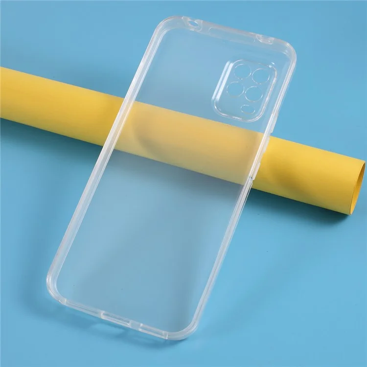 Coquille De Téléphone Hybride Transparente 2 En 1 Détachable (PET + TPU + Acrylique) Pour Xiaomi MI 10 Lite 5G