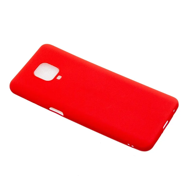 Candy Color Soft TPU Phone Case for Xiaomi Redmi Note 9S/9 Pro/9 Pro Max - Red