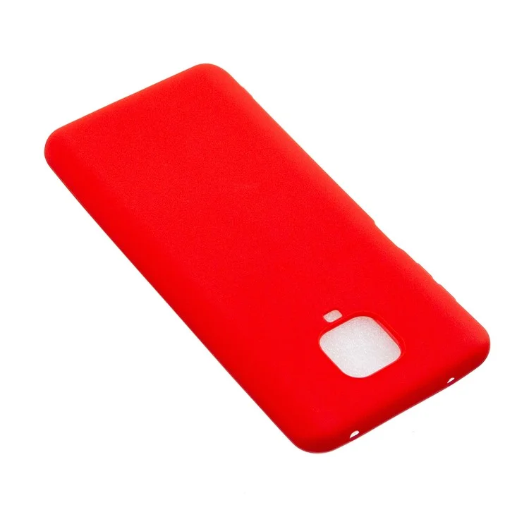 Candy Color Soft TPU Phone Case for Xiaomi Redmi Note 9S/9 Pro/9 Pro Max - Red