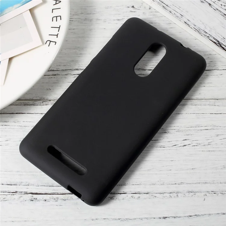 Matte Skin TPU Mobile Phone Case for Xiaomi Redmi Note 3 / Note 3 Pro - Black