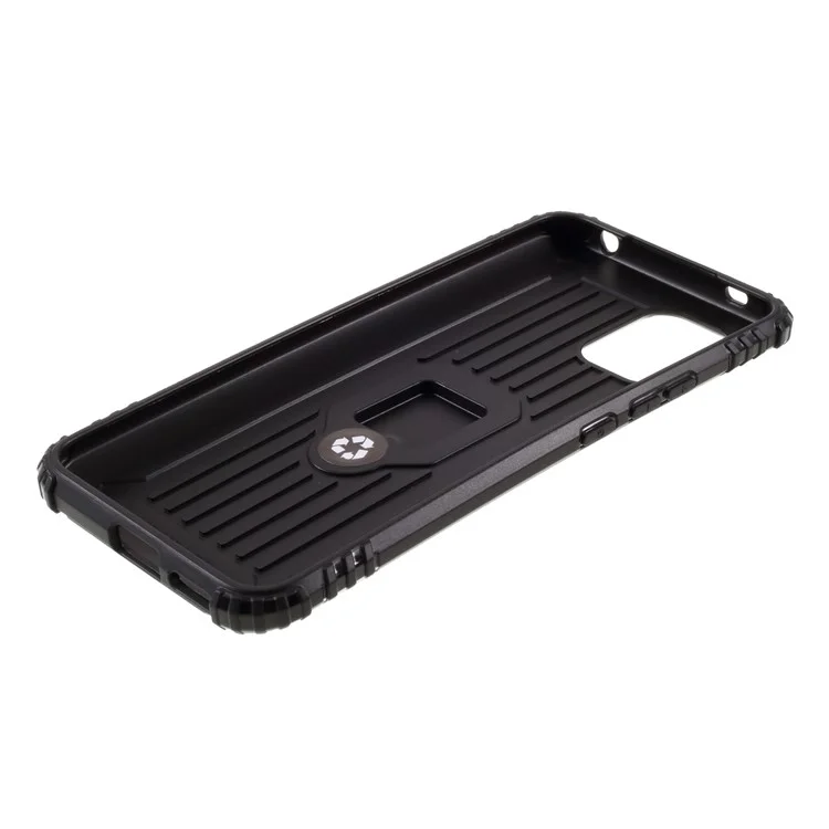 Coque anti-goutte en TPU avec bague de doigt et support pour Xiaomi Mi 10 Lite 5G/Mi 10 Youth 5G - Noir