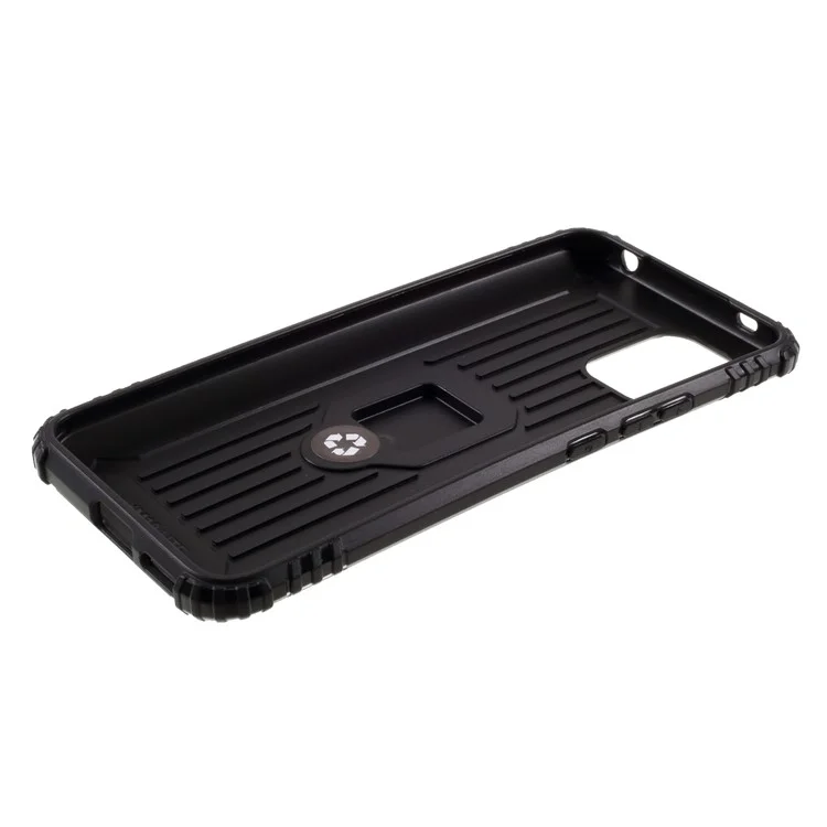 Coque anti-goutte en TPU avec bague de doigt et support pour Xiaomi Mi 10 Lite 5G/Mi 10 Youth 5G - Noir