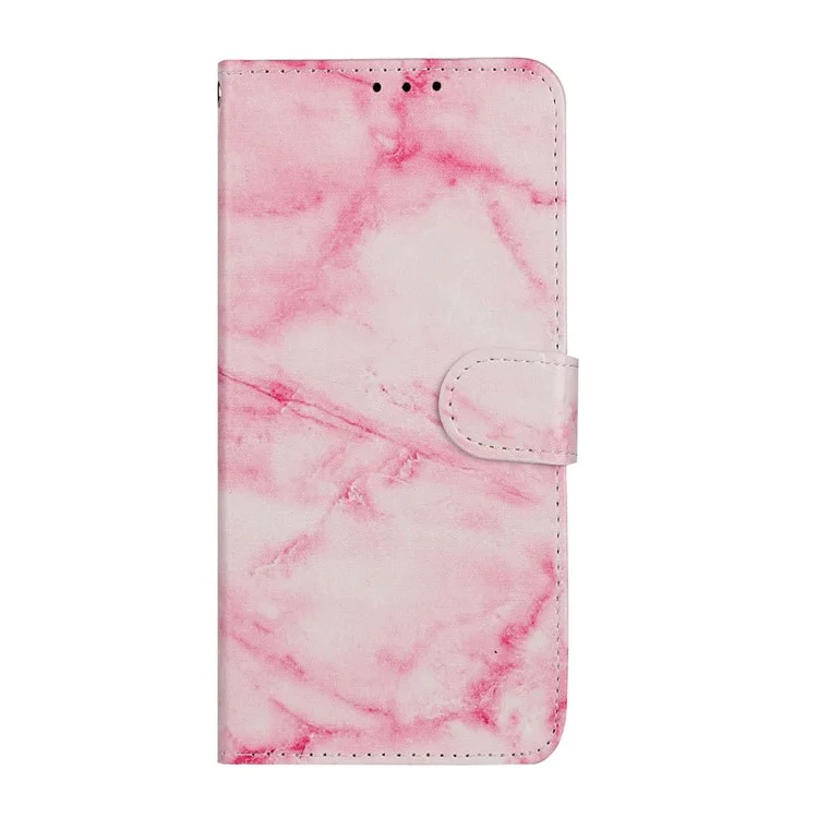 Case de Impresión de Patrones Cubierta de Teléfono Celular de la Billetera de Cuero Para Xiaomi Redmi Note 9S/9 Pro/9 Pro Max - Rosado