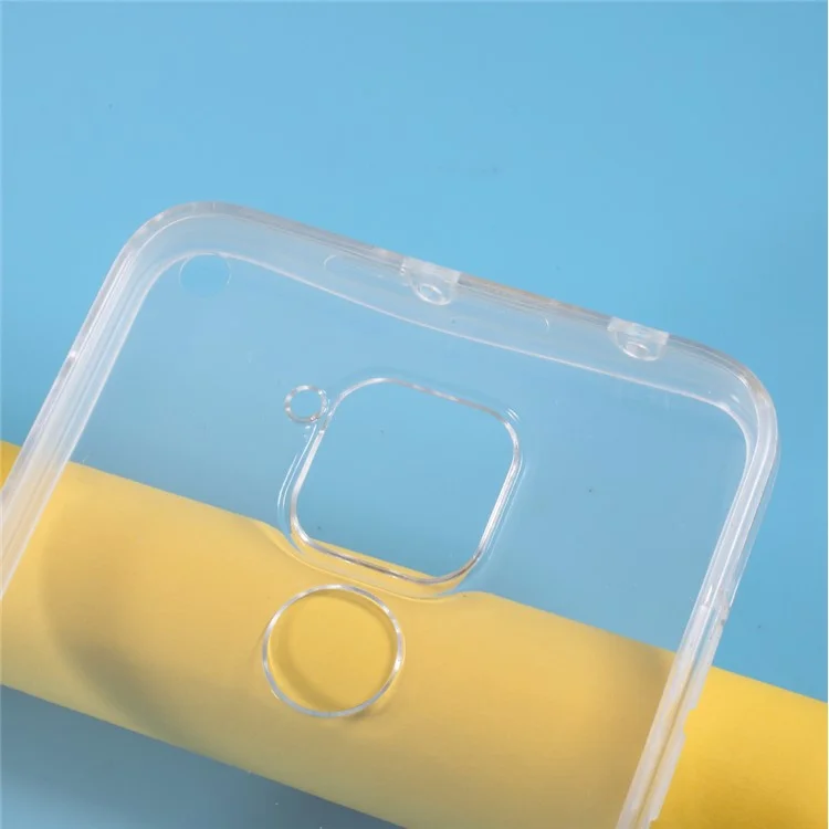 Caso de Cobertura Total Híbrido PET+TPU+Acrílico Transparente Acessório para Xiaomi Redmi Note 9
