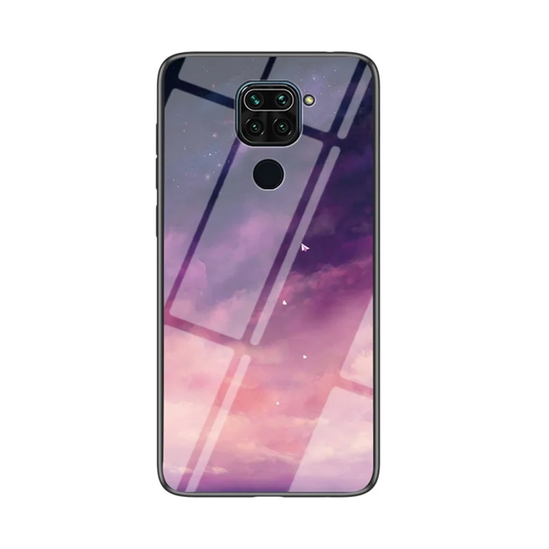 Starry Sky Hybrid Tempered Glass + PC + TPU Protection Case for Xiaomi Redmi Note 9/10X 4G - Fantasy Sky