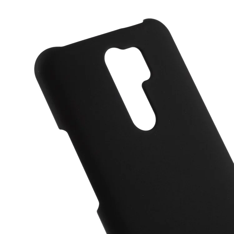 Caixa de Casca de PC Rígida Emborrachada Para Xiaomi Redmi 9 - Preto