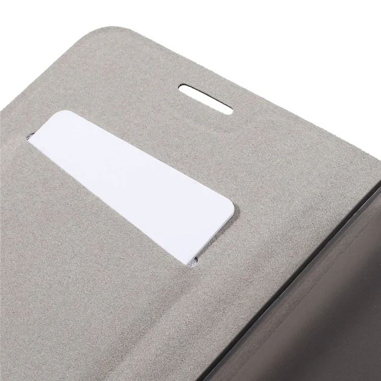 Cross Pattern Leather Card Holder Cover for Xiaomi Redmi Note 4X - Grey