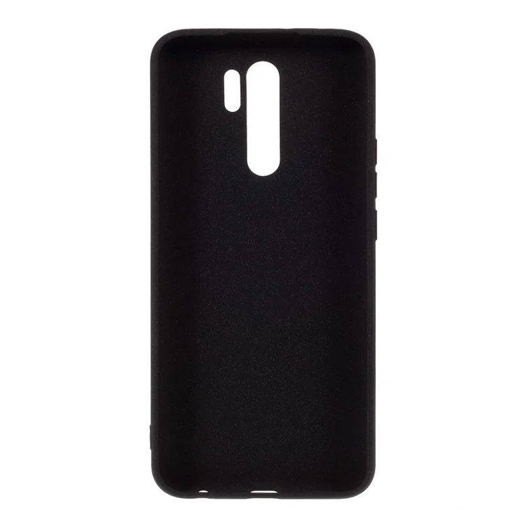 Double-sided Matte TPU Cover Case for Xiaomi Redmi 9 - Black