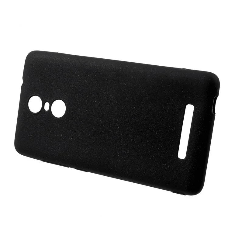 Solid Color Ultra Thin Matte TPU Soft Case for Xiaomi Redmi Note 3 / Note 3 Pro - Black