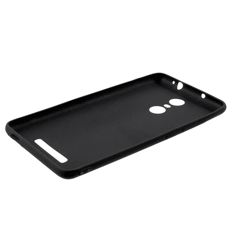 Solid Color Ultra Thin Matte TPU Soft Case for Xiaomi Redmi Note 3 / Note 3 Pro - Black