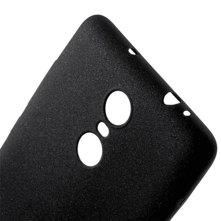 Solid Color Ultra Thin Matte TPU Soft Case for Xiaomi Redmi Note 3 / Note 3 Pro - Black