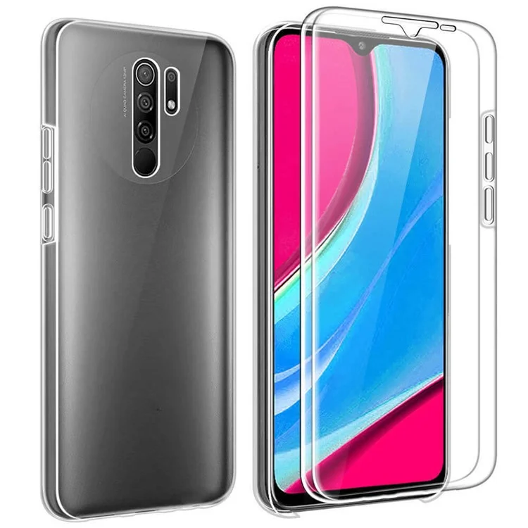 Hybrid PET + TPU + Acrylic Clear Full Coverage Case for Xiaomi Redmi 9