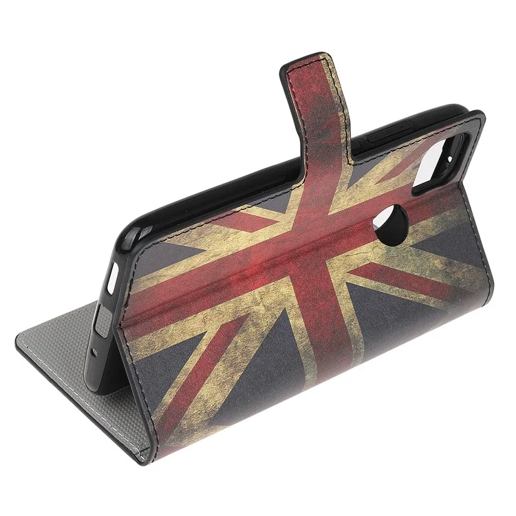 Pattern Printing Wallet Leather Stand Case for Xiaomi Redmi 9C/9C NFC - UK Flag