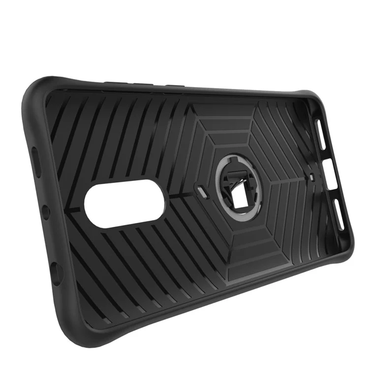 360-Degree Rotating Kickstand PC + TPU Case for Xiaomi Redmi Note 4 / Note 4X - Silver