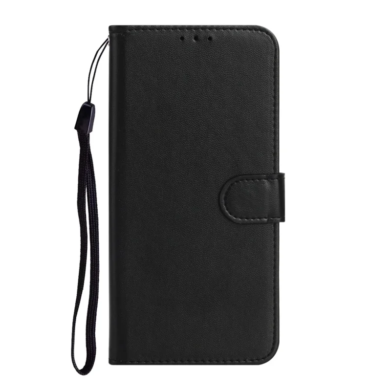 Wallet Leather Stand Mobile Phone Cover for Xiaomi Redmi 9C/9C NFC - Black