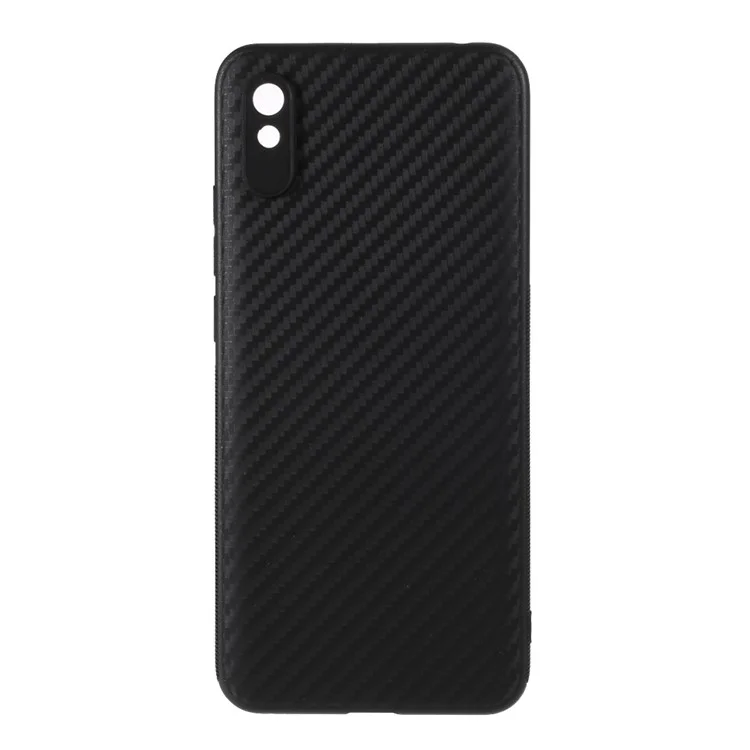 Piel de Fibra de Carbono TPU Cell Telephip Shell Para Xiaomi Redmi 9a