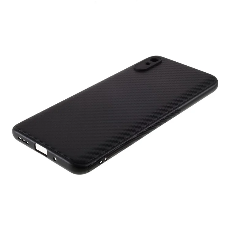 Piel de Fibra de Carbono TPU Cell Telephip Shell Para Xiaomi Redmi 9a