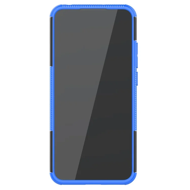 Coole Reifen-PC + TPU Combo-Schale mit Ständer-Cover für Xiaomi Redmi 9A - Blau