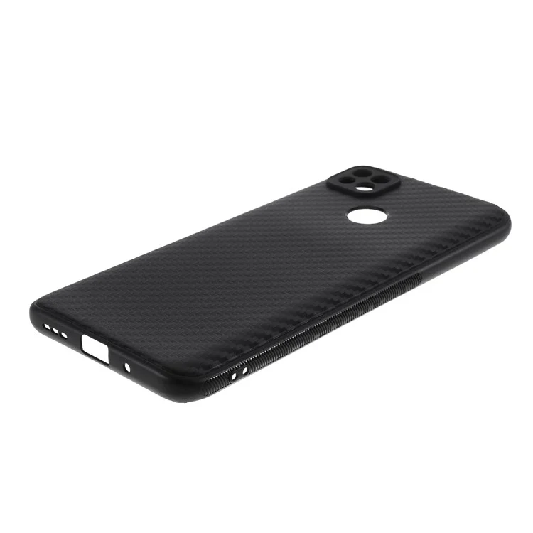 Cubierta protectora de TPU de fibra de carbono para Xiaomi Redmi 9C/Redmi 9C NFC