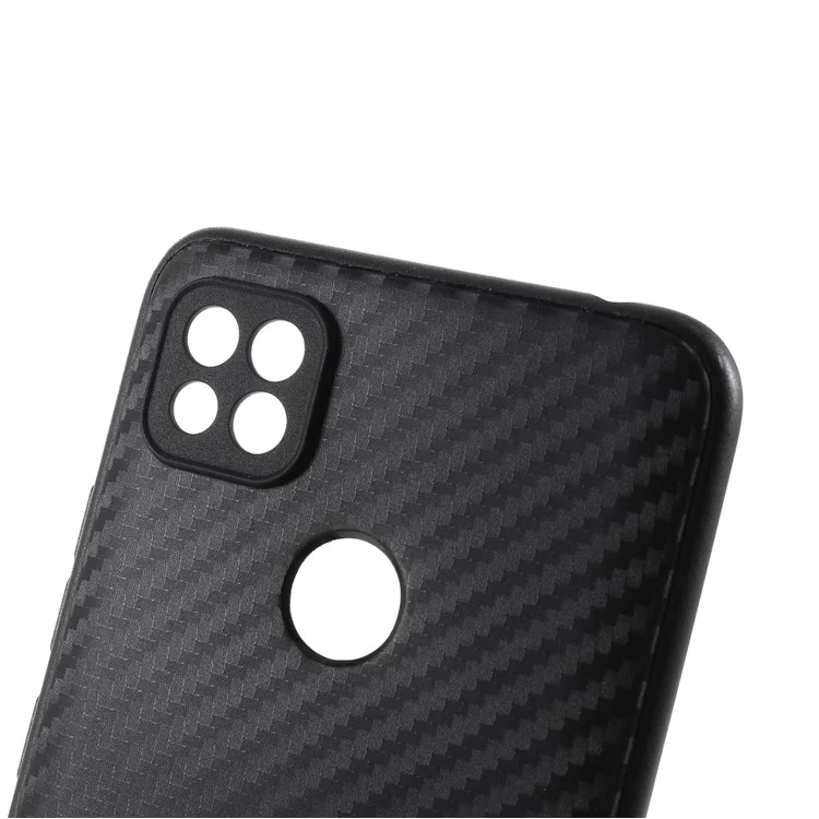 Cubierta protectora de TPU de fibra de carbono para Xiaomi Redmi 9C/Redmi 9C NFC