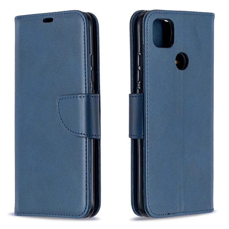 With Wallet Leather with Stand Stylish Case for Xiaomi Redmi 9C/Redmi 9C NFC - Blue