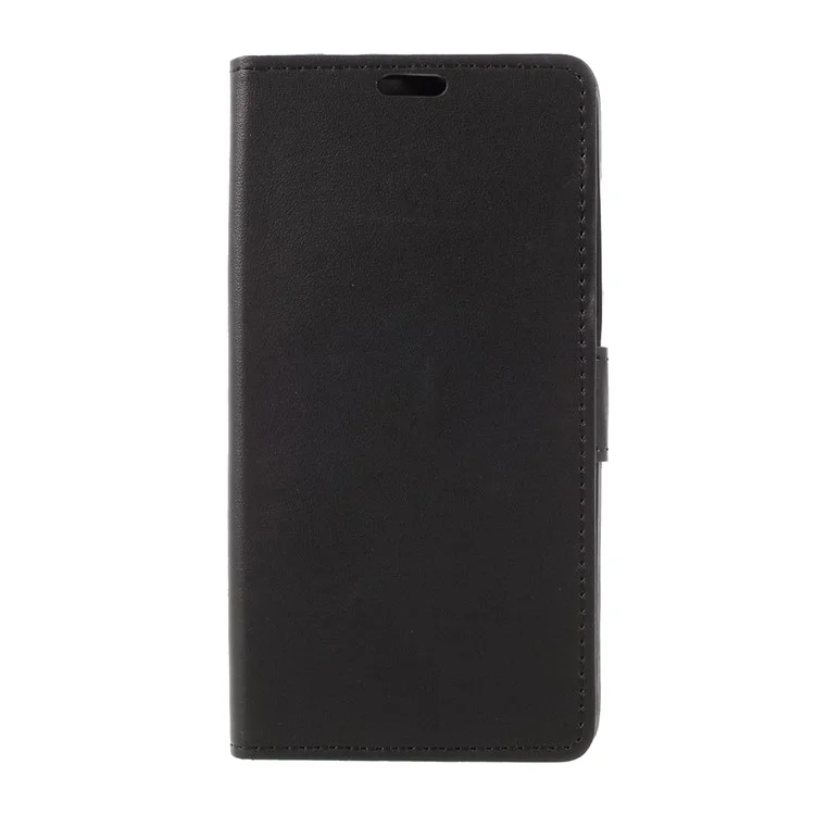 Faux Leather Wallet Cell Phone Case for Xiaomi Redmi Note 4X - Black